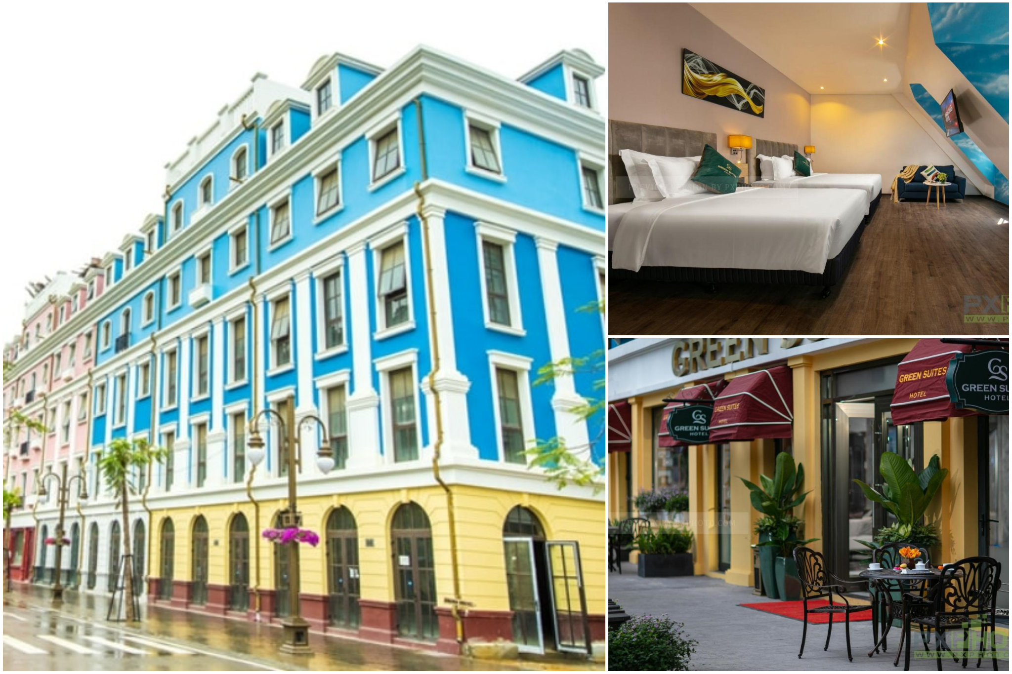 Review Green Suites Hotel - không gian nghỉ dưỡng mang đậm phong cách Châu Âu hiện đại. 
